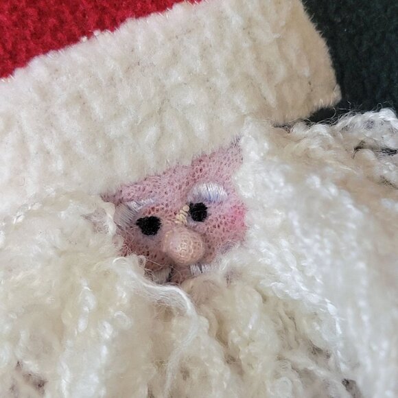 VTG Take Two Clothing Co. Christmas Fleece Jacket W/ Santa & Reindeer Applique - Picture 11 of 16